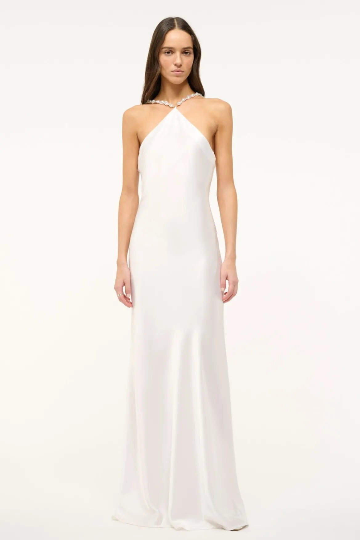 STAUD CADENCE DRESS PEARL