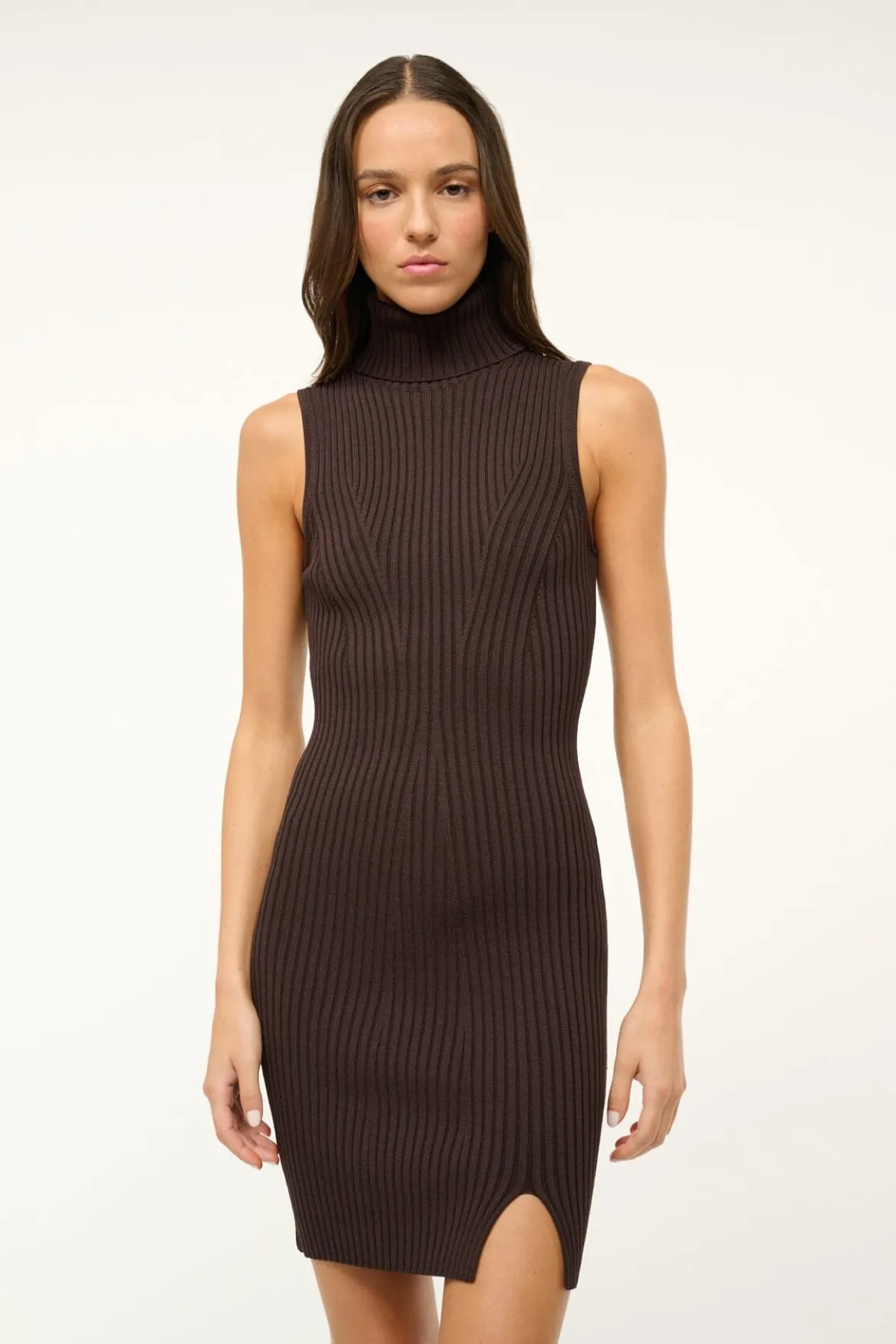 STAUD CALLUM DRESS EARTH
