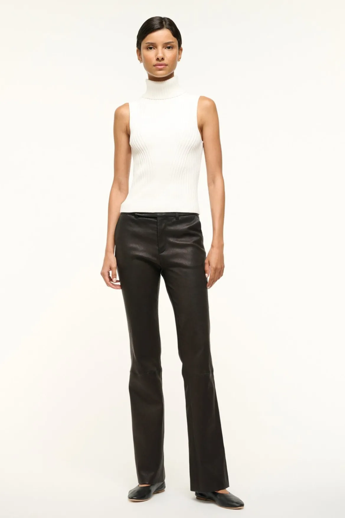 STAUD CALLUM TOP IVORY