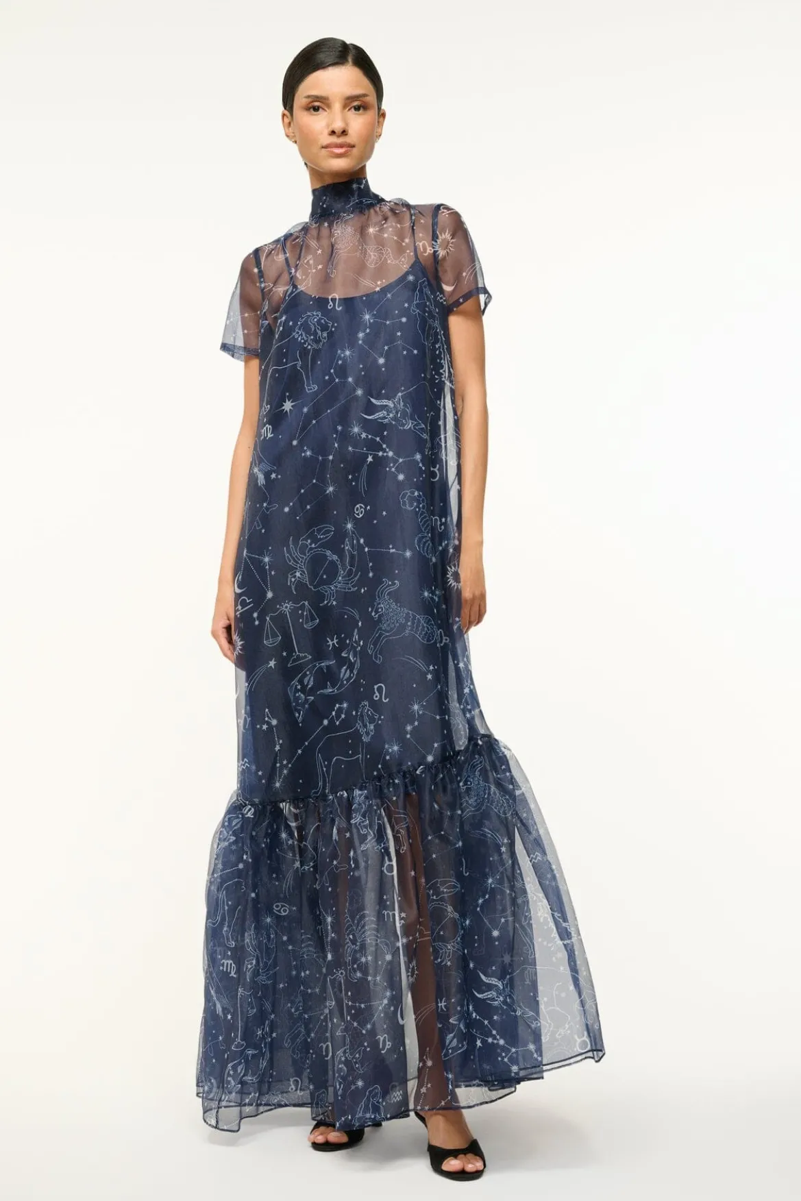 STAUD CALLUNA DRESS ZODIAC CONSTELLATION
