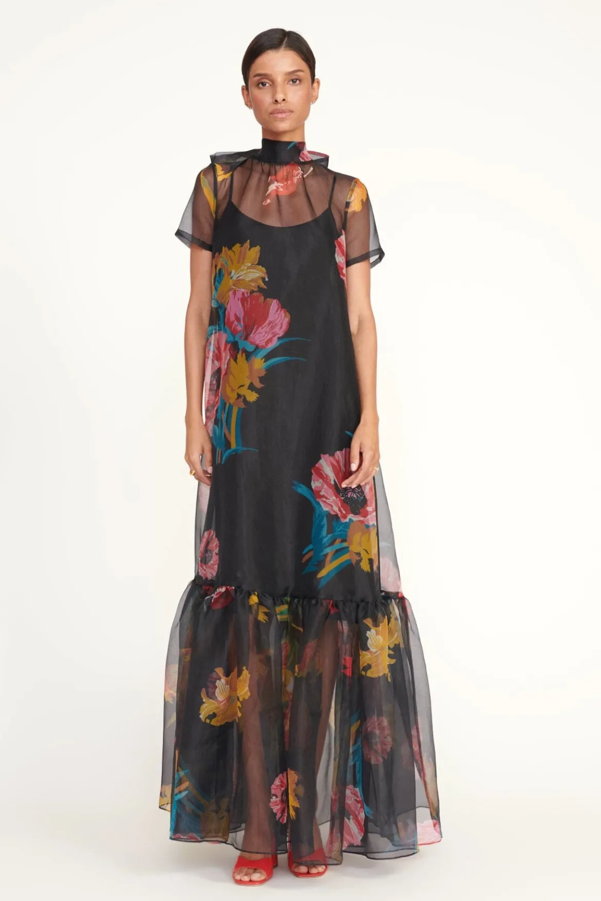 STAUD CALLUNA DRESS FIRST BLOOM NIGHT