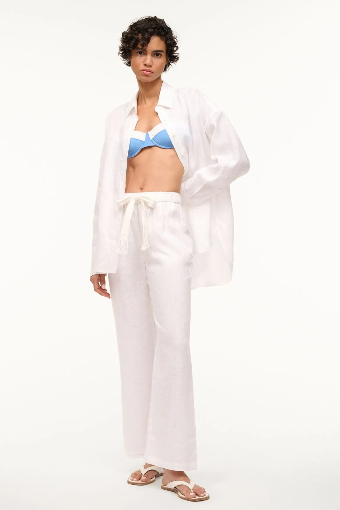 STAUD COLTON SHIRT WHITE
