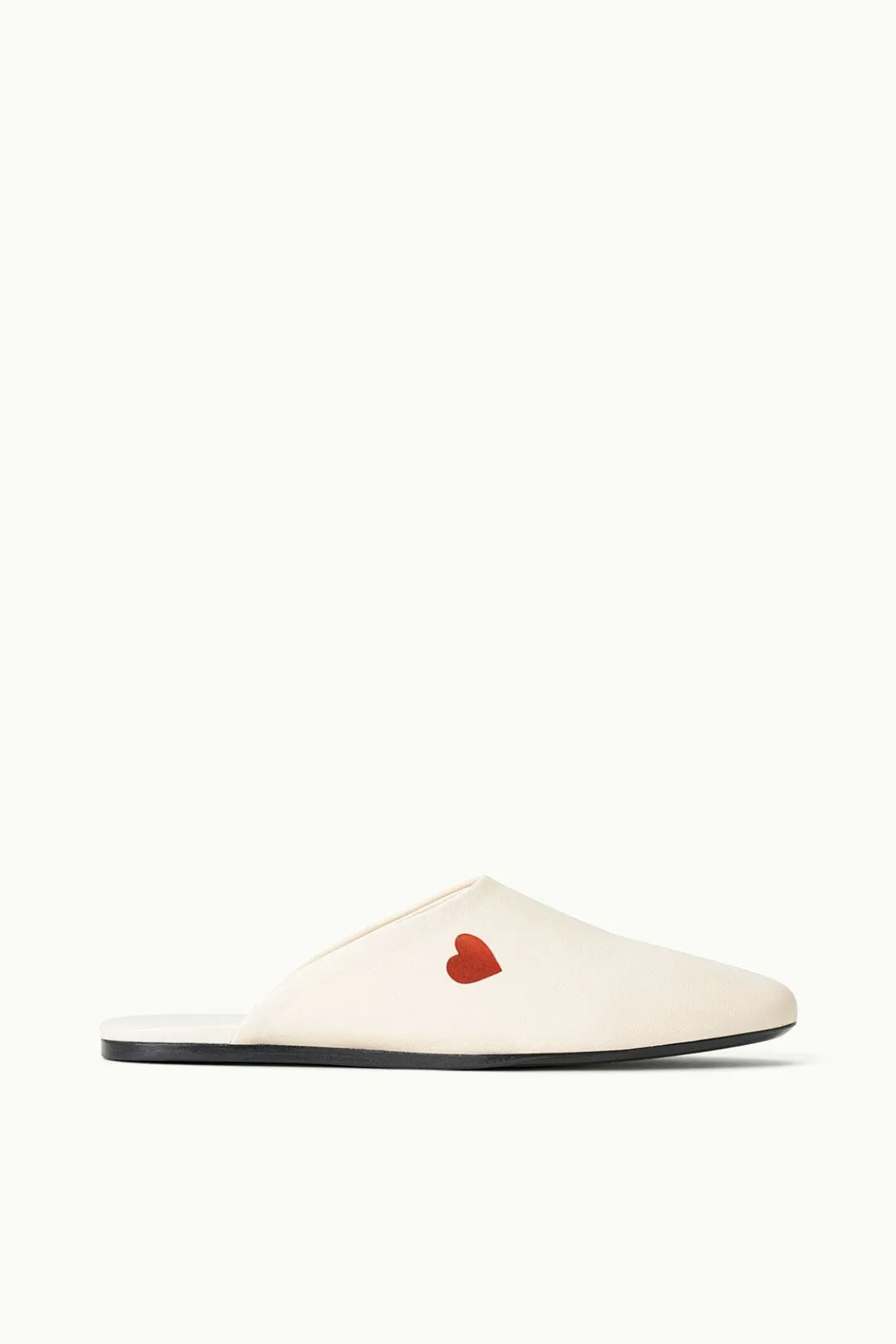 STAUD CUSTOM ABBY SLIPPER CREAM