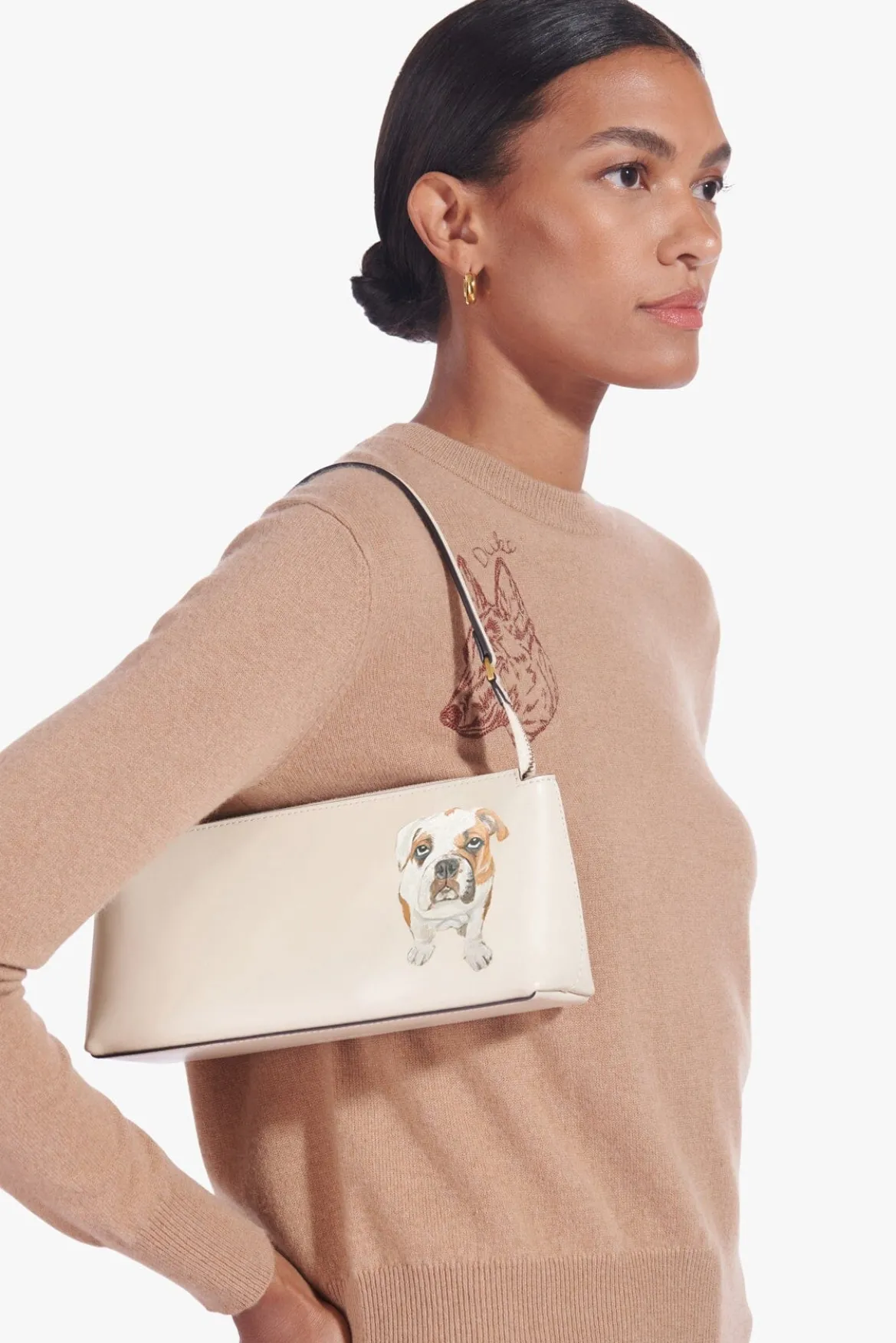 STAUD CUSTOM KAIA SHOULDER BAG | CREAM