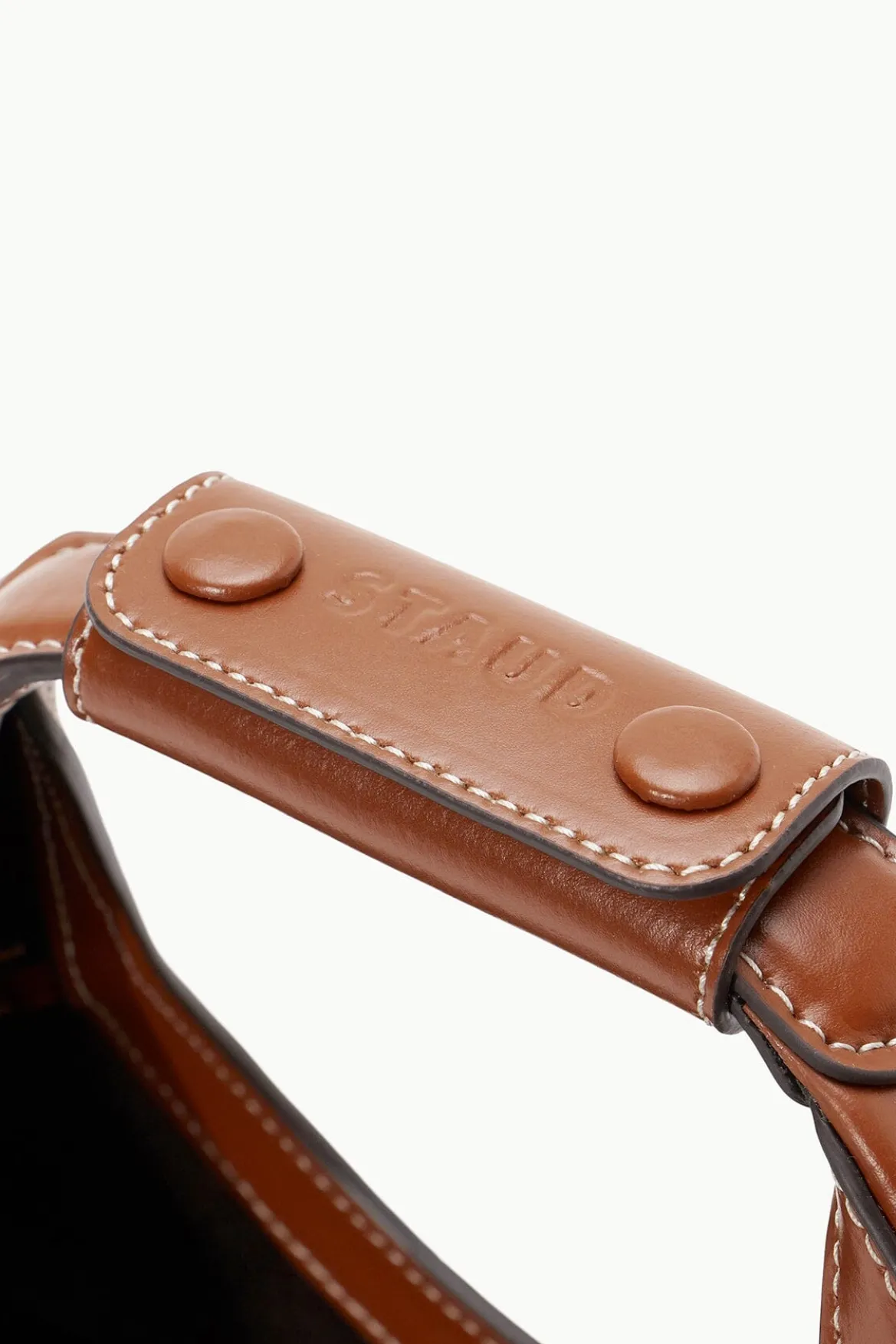 STAUD CUSTOM MINI MOON BAG | TAN