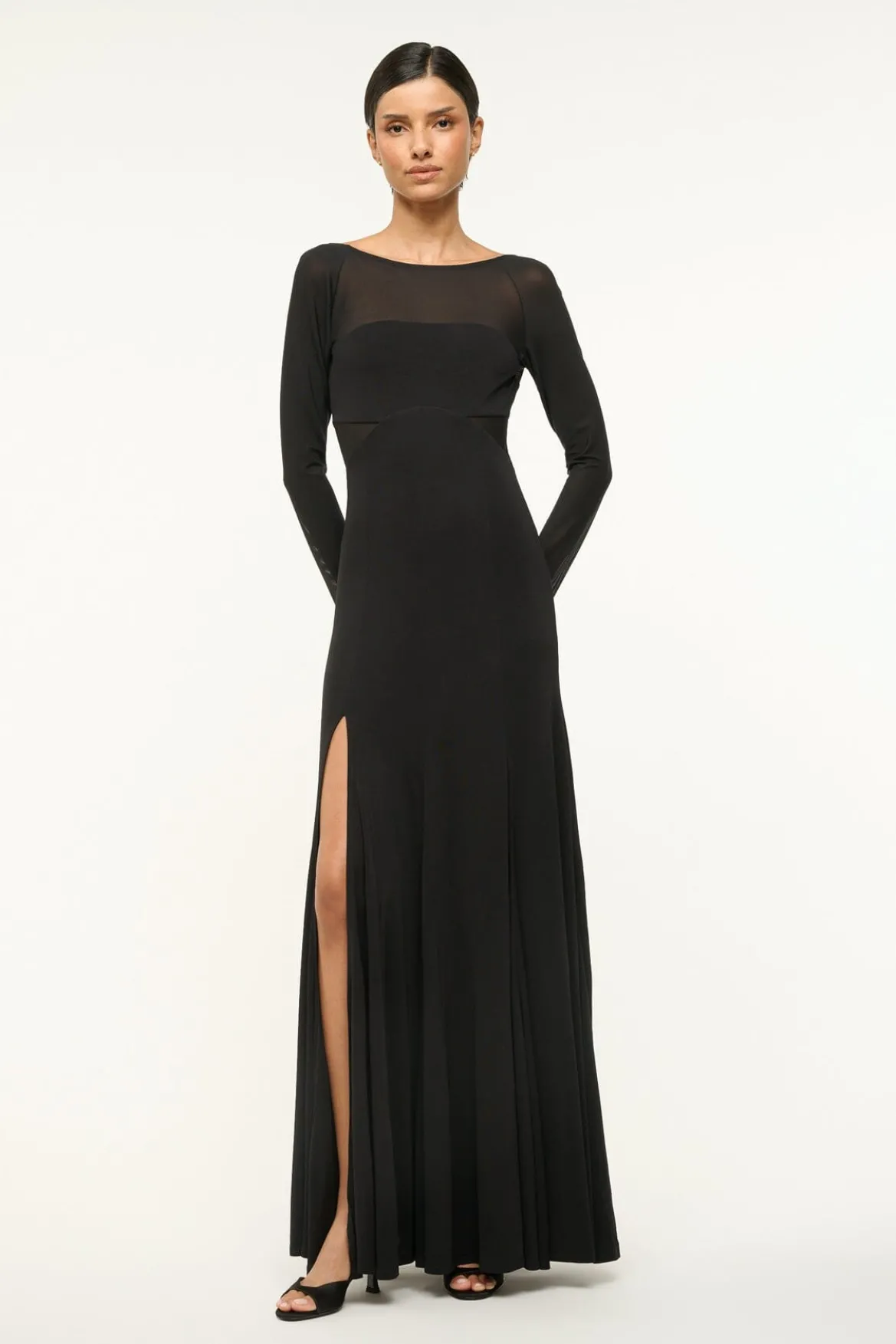 STAUD DARA DRESS BLACK