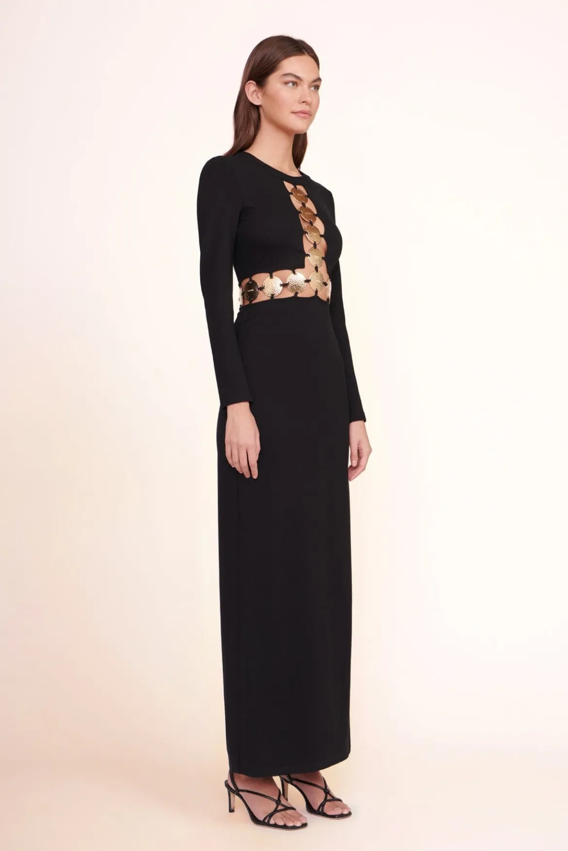 STAUD DELPHINE DRESS BLACK