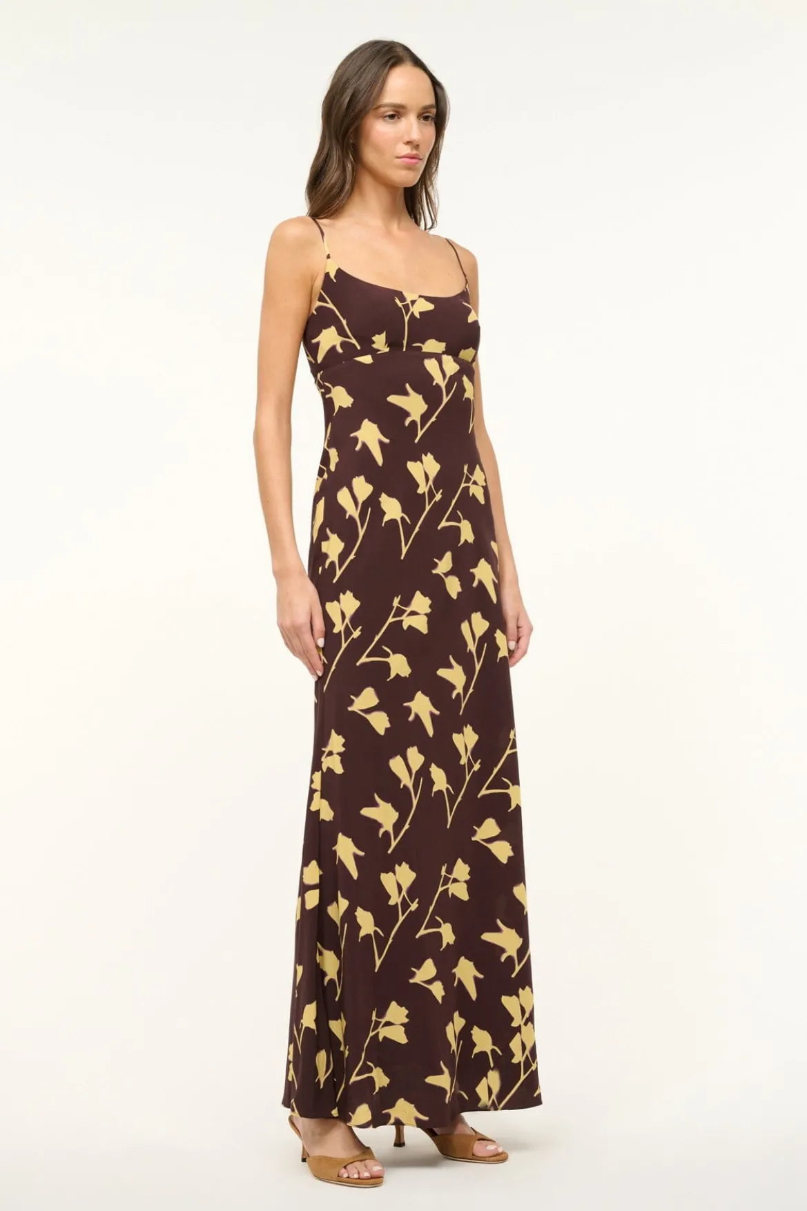STAUD DINAH DRESS EARTH PRESSED FLORAL