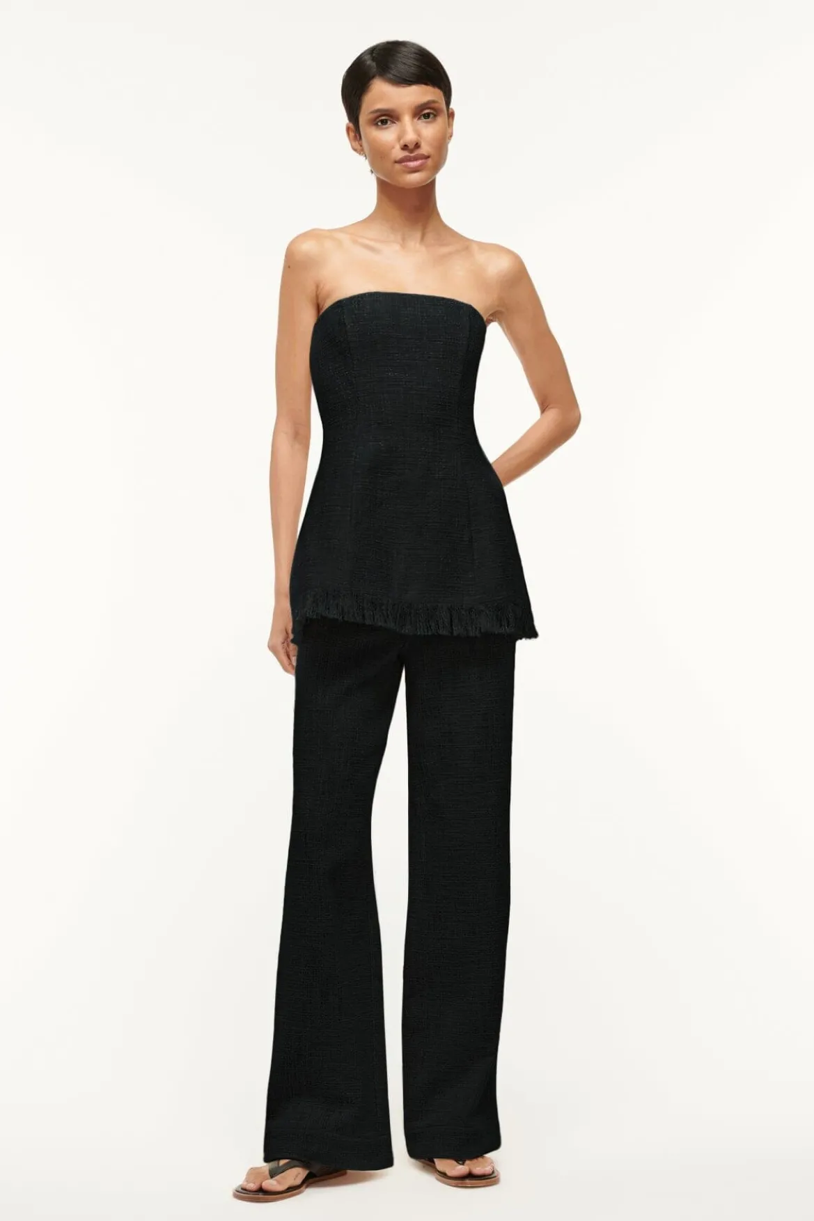 STAUD GRAYSON PANT IVORY