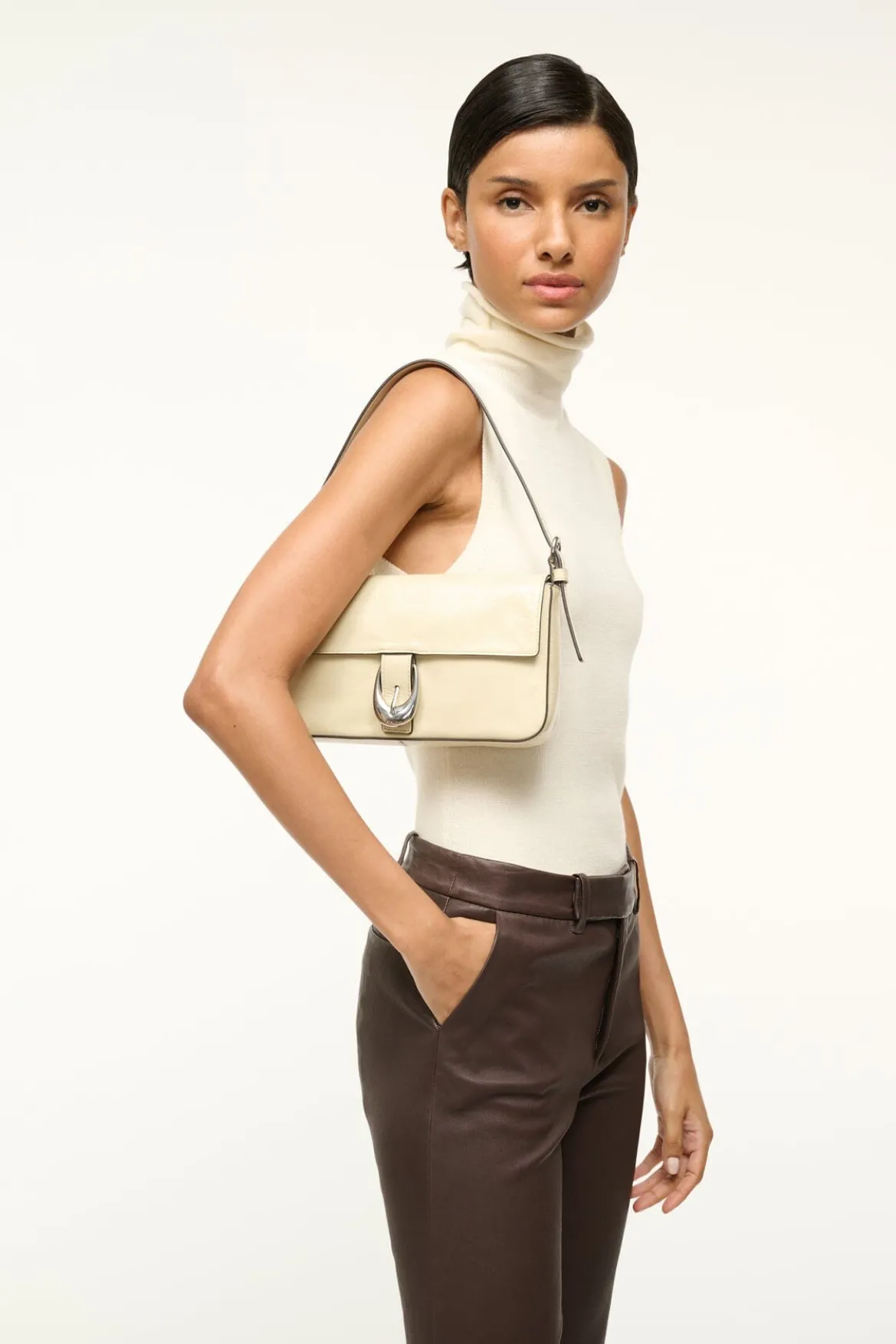 STAUD HARLOW BAG CREAM