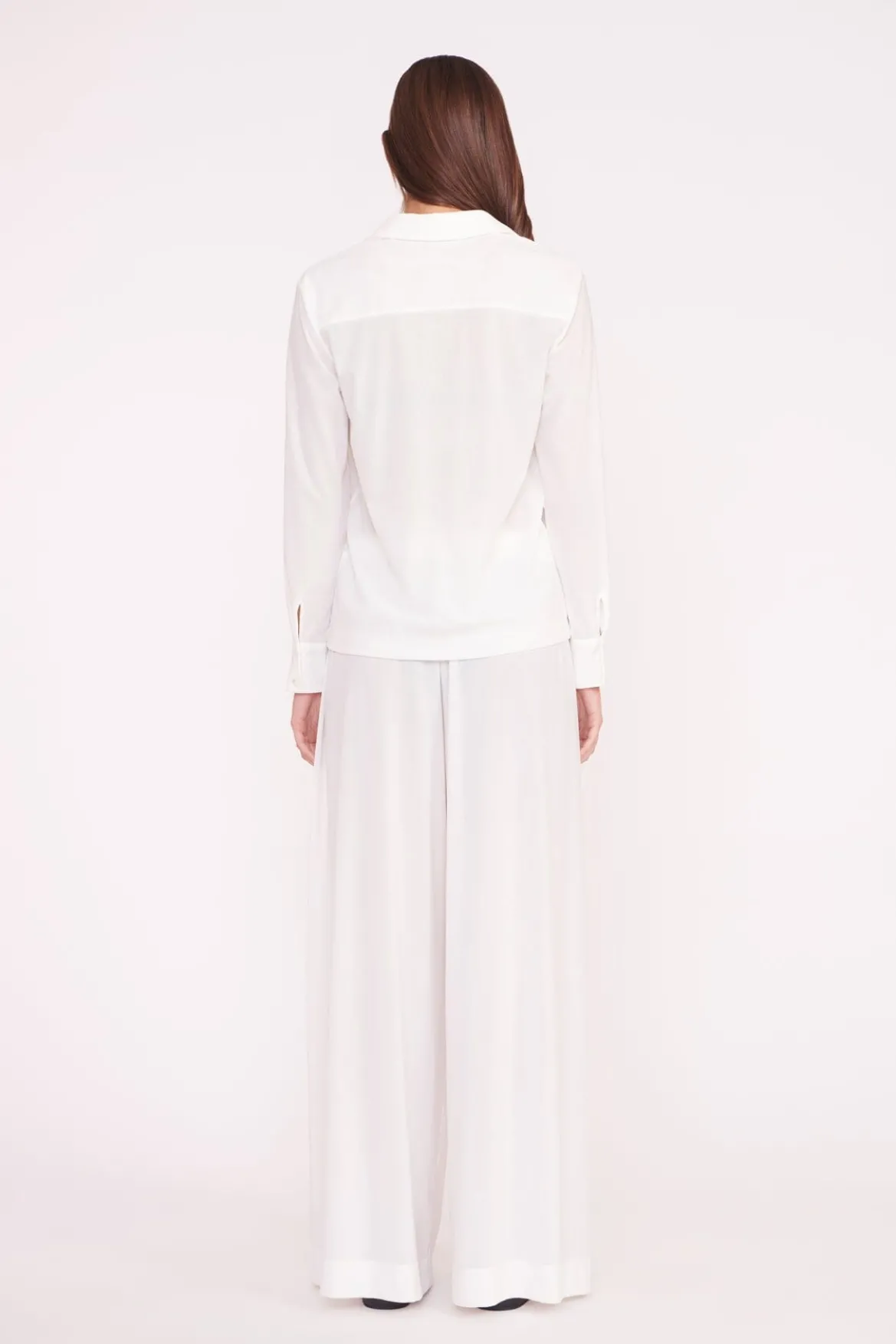 STAUD MARZA PANT WHITE