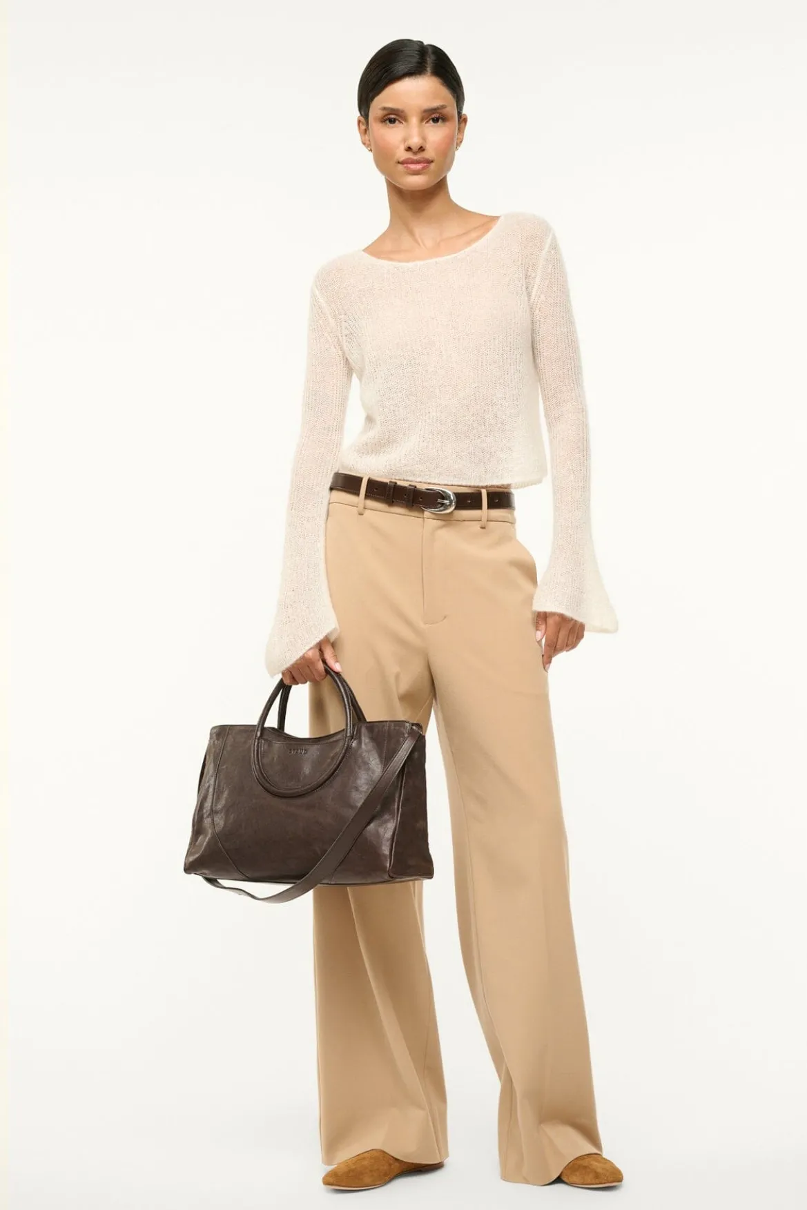 STAUD MAUDE SATCHEL ESPRESSO