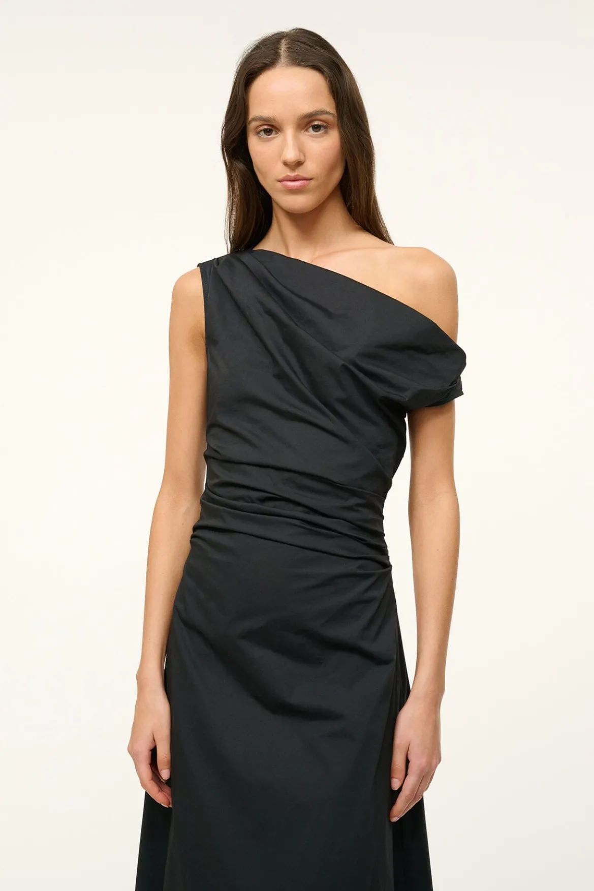 STAUD MAXI PHARE DRESS BLACK