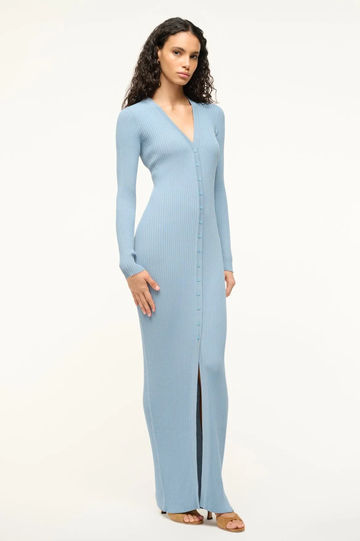 STAUD MAXI SHOKO SWEATER EARTH