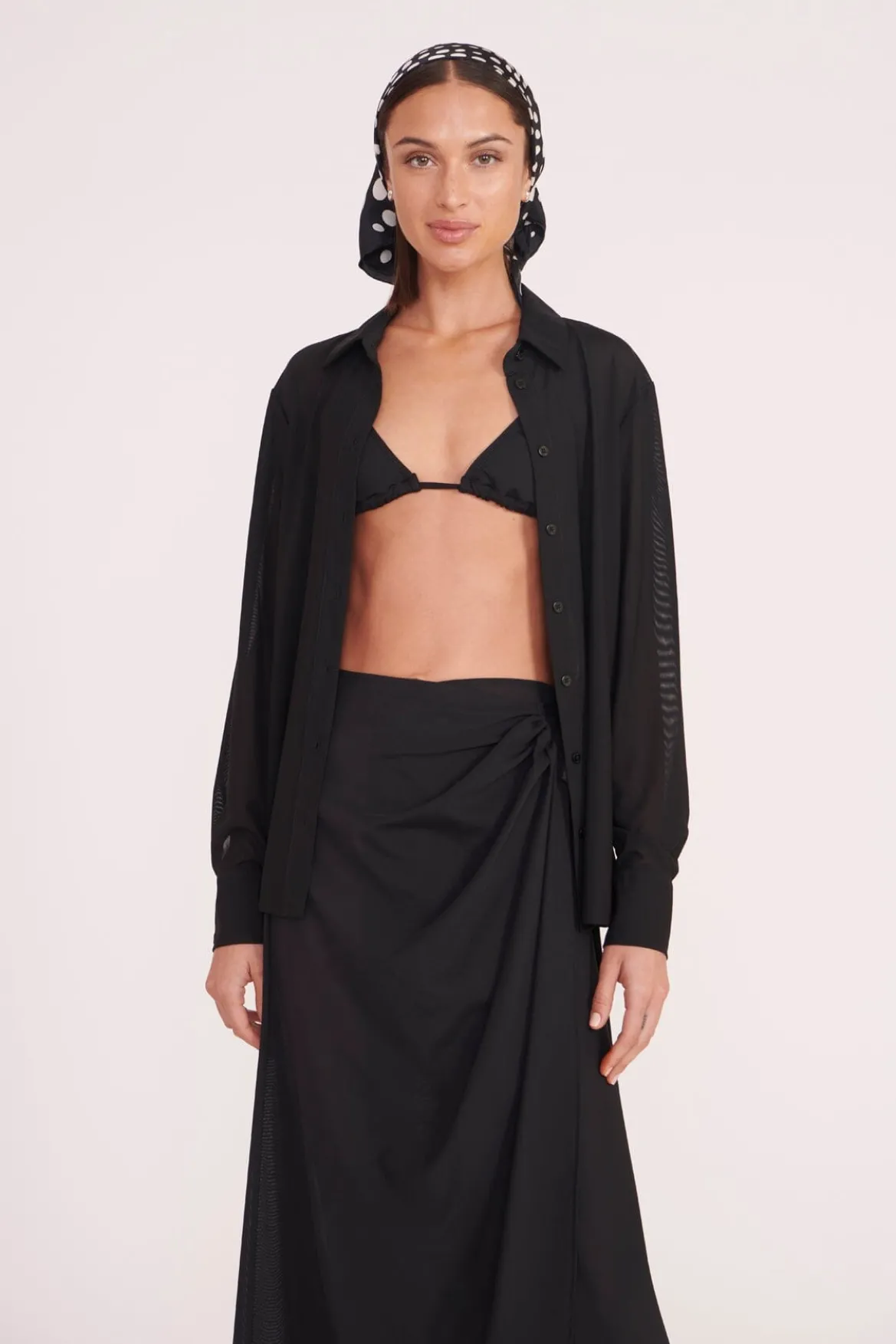STAUD MIRIAM TOP BLACK