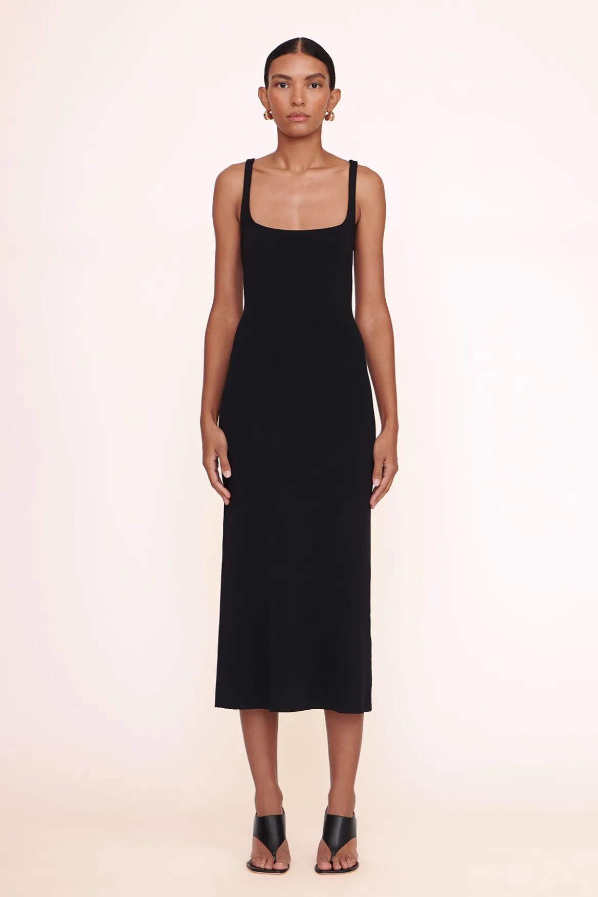 STAUD PAITYN DRESS BLACK