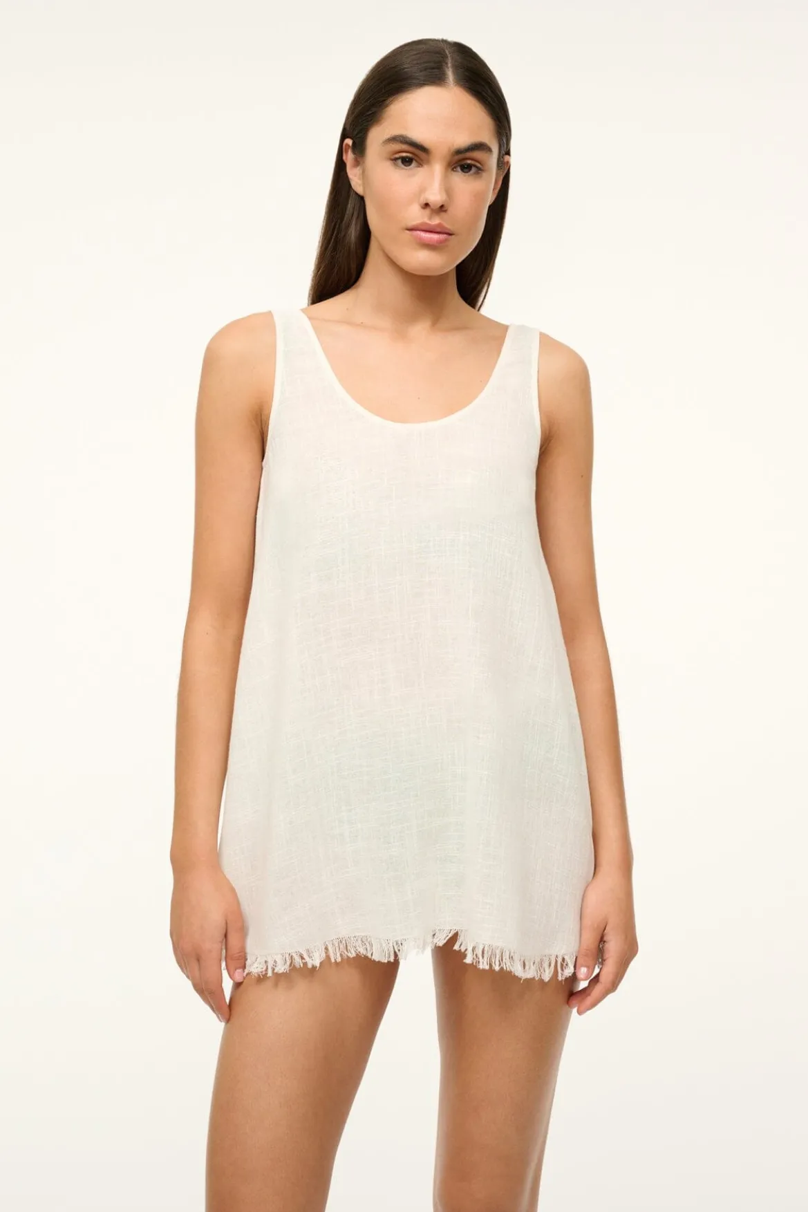 STAUD TILLIE DRESS BUTTERCREAM