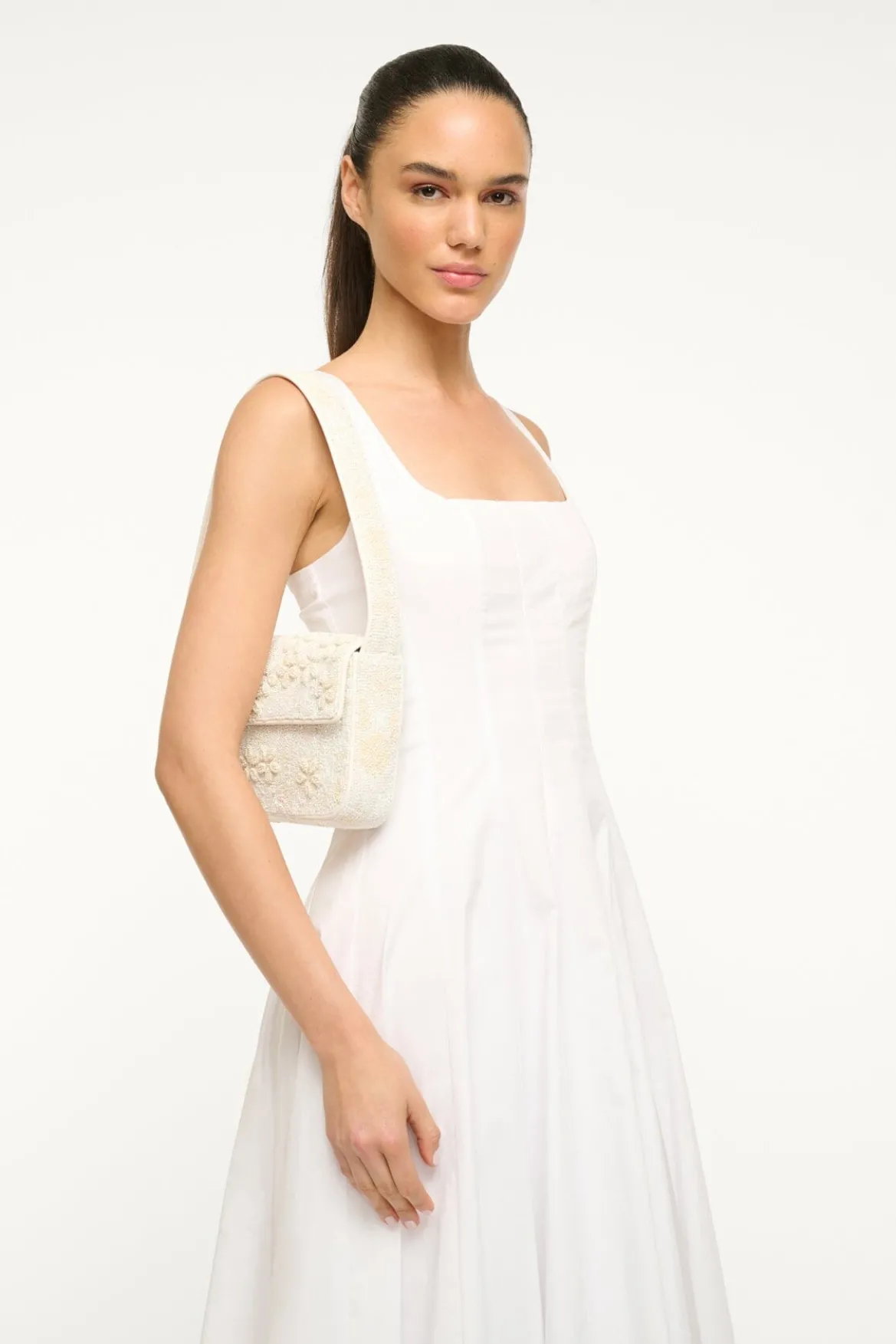 STAUD TOMMY BEADED BAG GARDEN PARTY