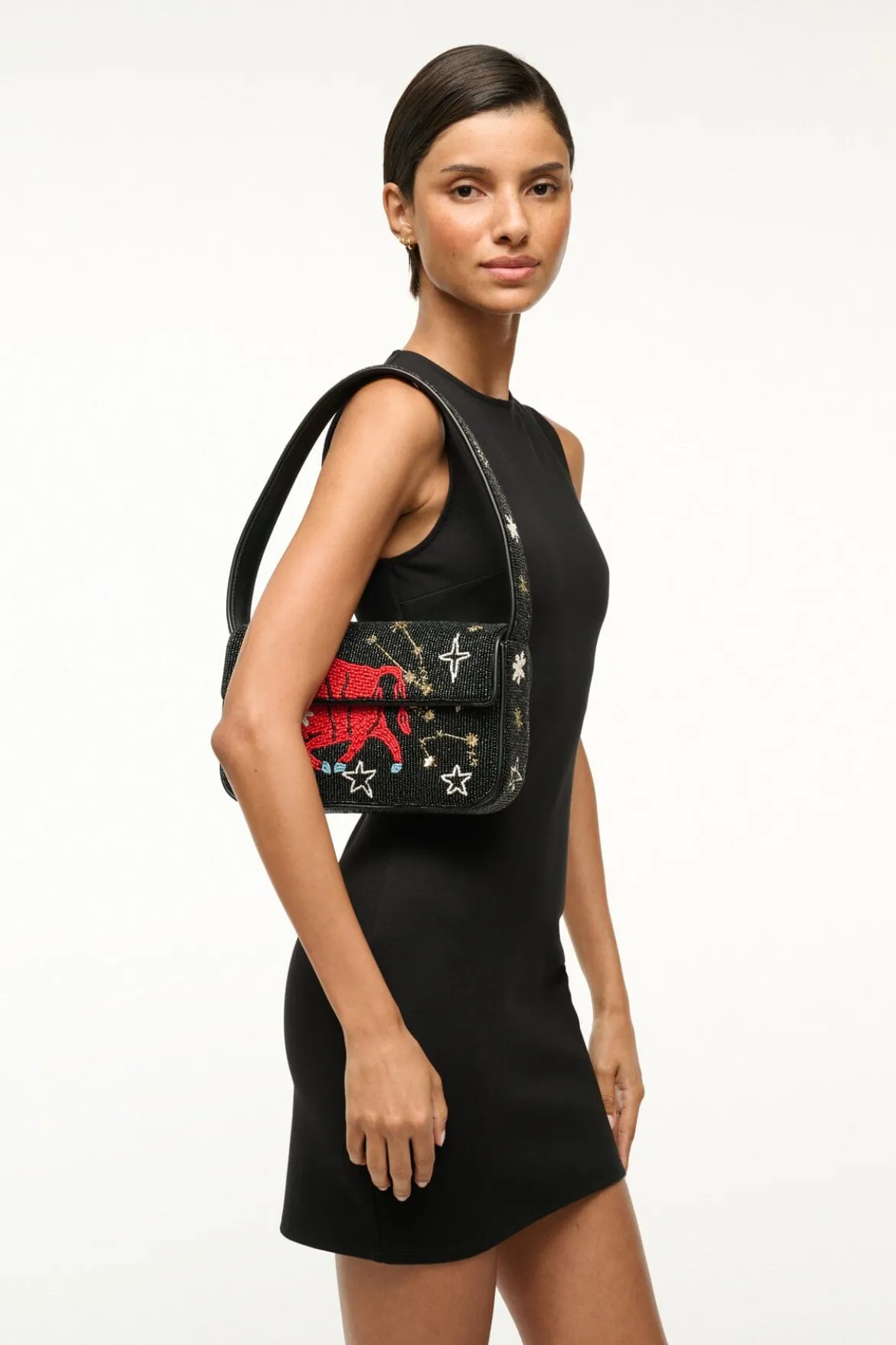 STAUD TOMMY BEADED BAG TAURUS