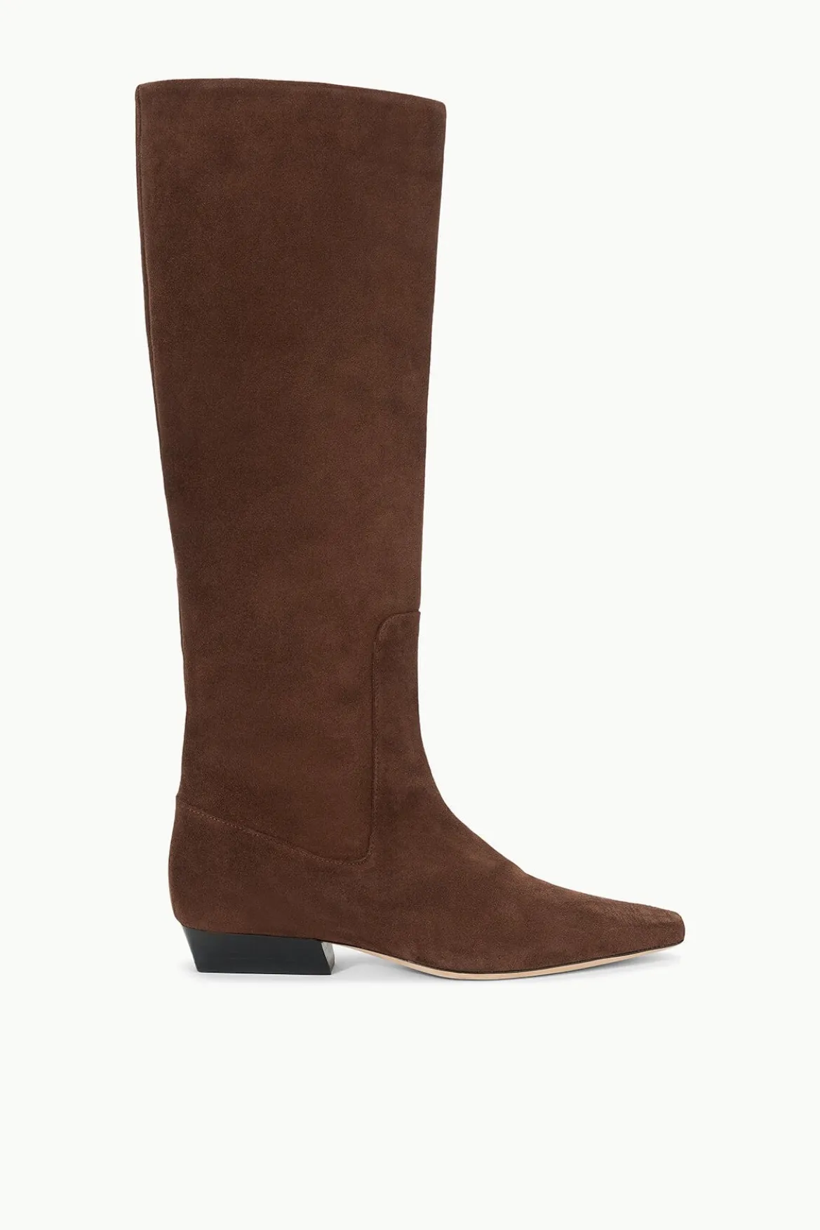 STAUD WALLY FLAT BOOT MAHOGANY SUEDE