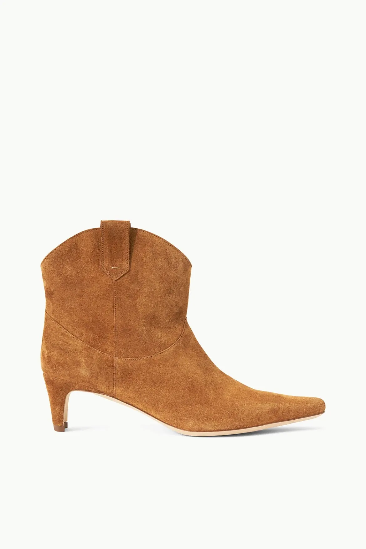 STAUD WESTERN WALLY ANKLE BOOT TAN