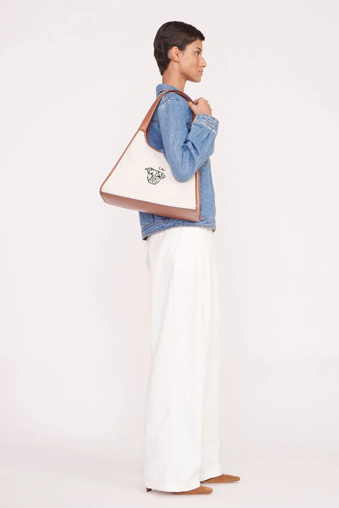STAUD x C.BONZ CUSTOM SOFT REY TOTE BAG | CREAM TAN
