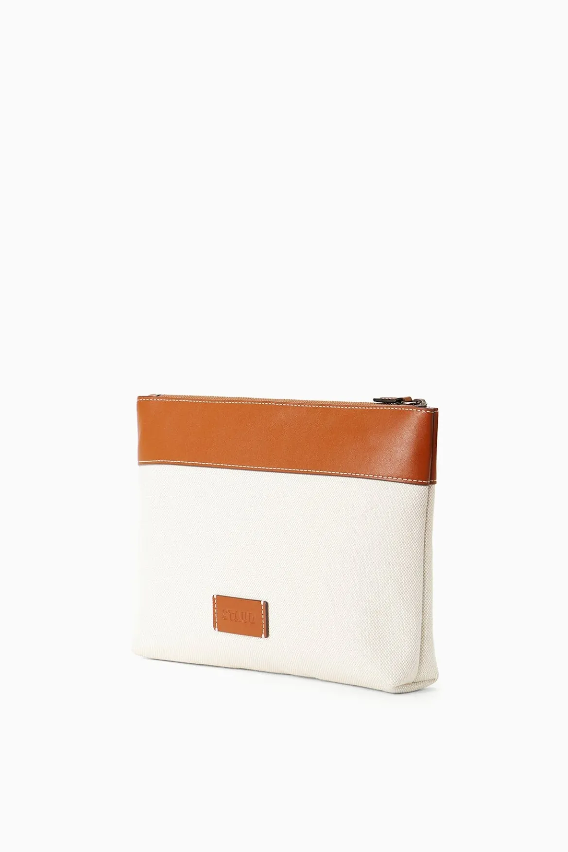 STAUD x C.BONZ CUSTOM DUCKIE ZIP POUCH | CREAM TAN